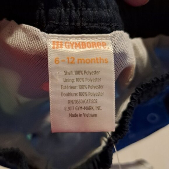 Gymboree boys fish design swim shorts size 6-12 months - Picture 3 of 4